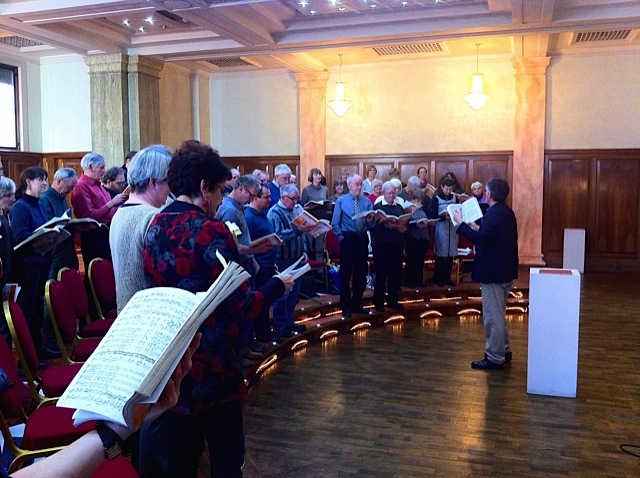 John Hancorn directs a workshop with the East Sussex Bach Choir